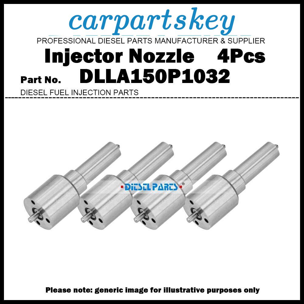 4Pcs Injector Nozzle DLLA150P1032 for Kubota V6108 095000-7510 1G410-53050/53051