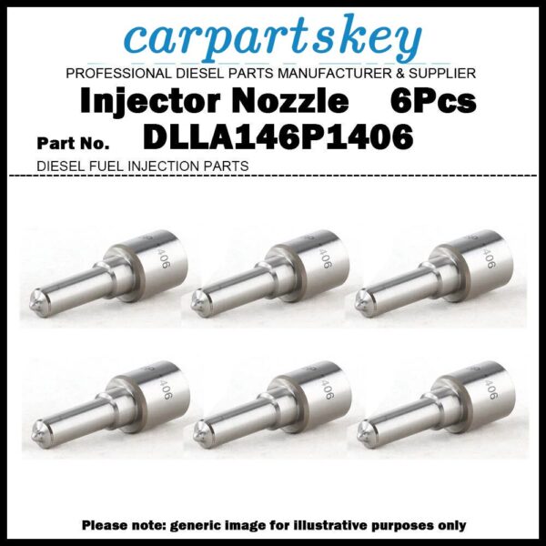 6Pcs Fuel Injector Nozzle DLLA146P1406 for Doosan DV11 0445120041 65.10401-7002