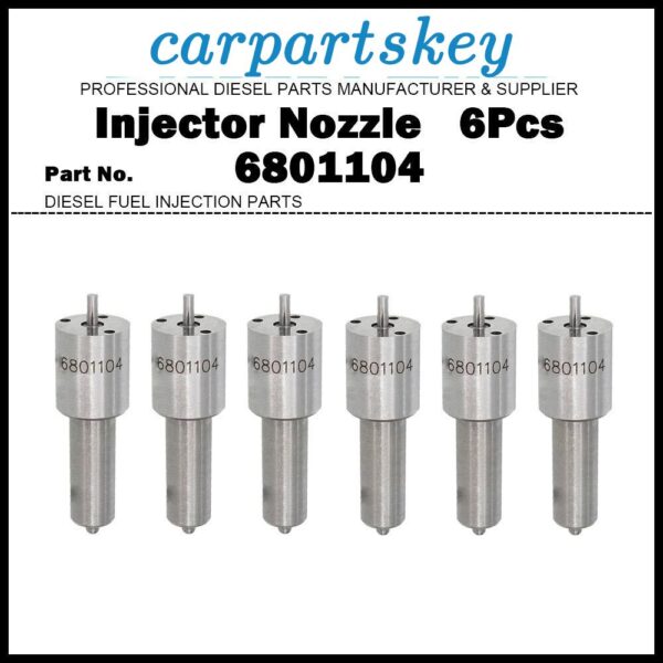 6x Injector Nozzle 6801104 3637148M1 for Massey Ferguson 299 650 3125 3140 3635
