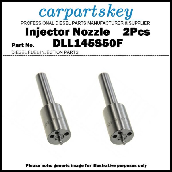 2x Fuel Injector Nozzle 0433271199 DLL145S50F 767104 DLLA145S448 for Fiat-Allis