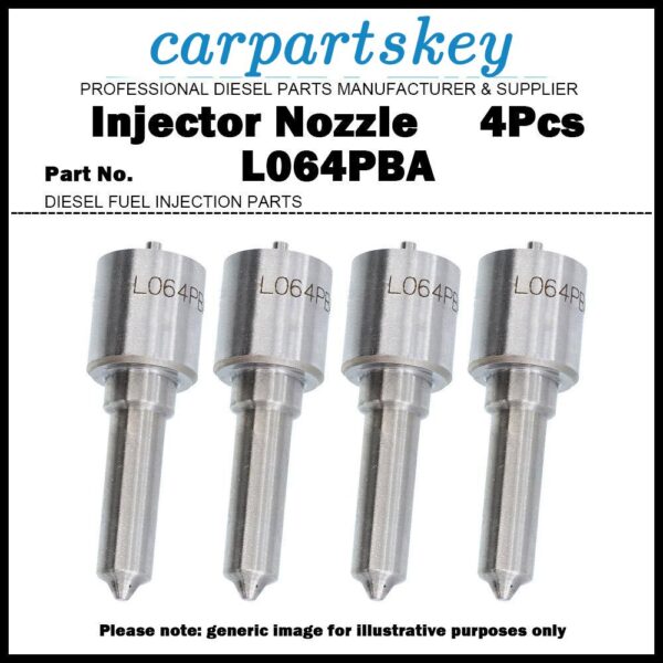 4x Fuel Injector Nozzle L064PBA 4222292M1 2645A627 for Perkins 2645A043 B00902A