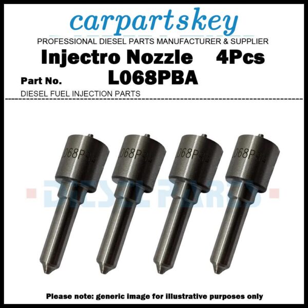 4x Fuel Injector Nozzle L068PBA 2645A637 4222733M1 for Perkins 2645A055 B01401A