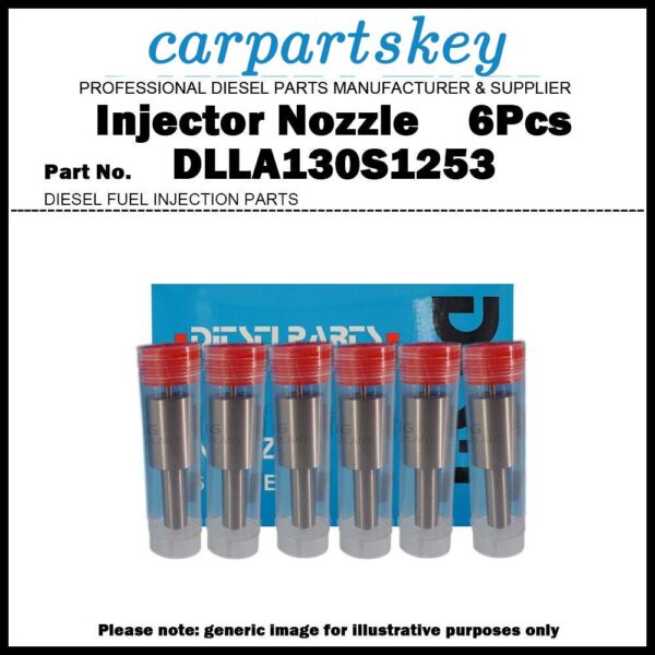 6x Fuel Injector Nozzle DLLA130S1253 A0020174212 for Mercedes Benz OM447 OM449