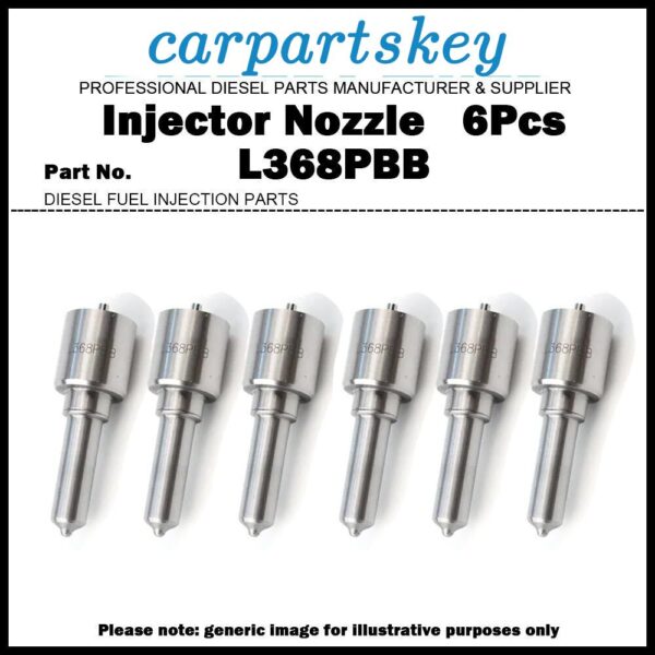6x Diesel Fuel Injector Nozzle Tip L368PBB for Howo A7 Shanxxi VG1093080095