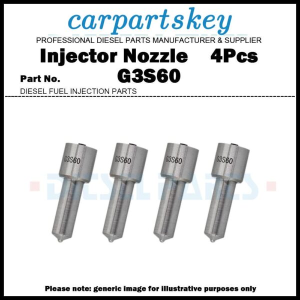 4x Injector Nozzle G3S60 for ISUZU N F Series 4HK1 6HK1 295050-1290 8-98207435-0