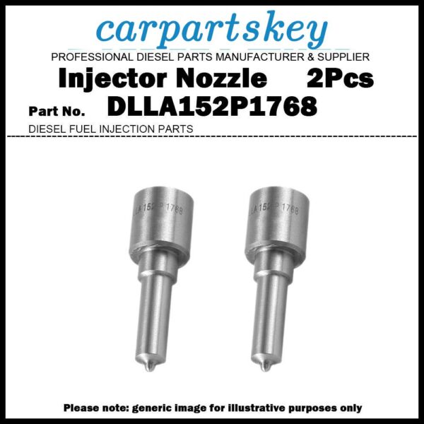 2Pcs Common Rail Fuel Injector Nozzle 0433172078 DLLA152P1768 for Weichai WD10