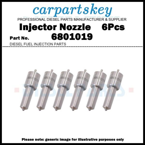 6x Injector Nozzle 6801019 2645A603 for Massey Ferguson 2720 3650 3655 6260 699