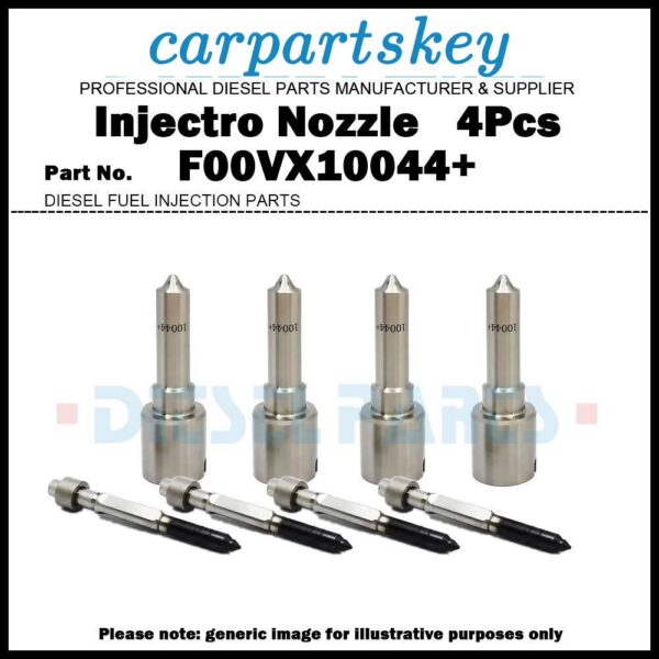 4x Fuel Injector Nozzle F00VX10044 for Toyota Corolla Yaris 1.4d 1ND 23670-0W010