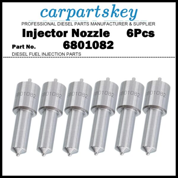 6x Fuel Injector Nozzle 6801082 2645A611 for Ford ?5610 6410 6500 6610 7610 7710