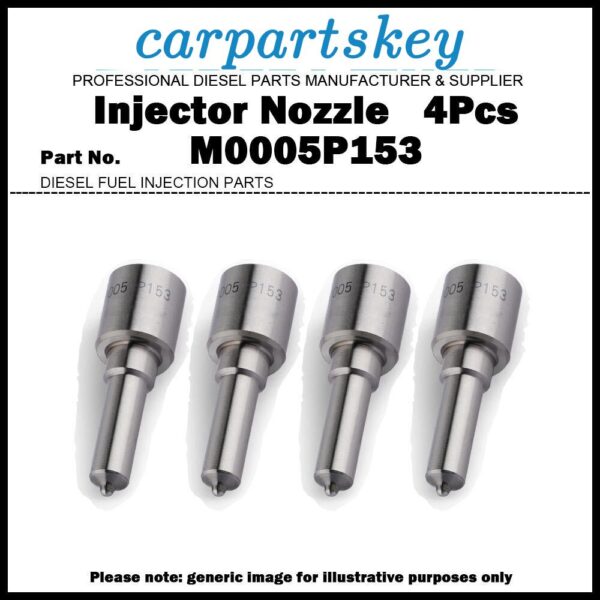 4x Injector Nozzle M0005P153 for Citroen Dispatch MK2 2.0HDi 9659337980 5WS40200