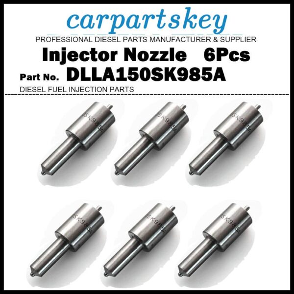 6Pcs Injector Nozzle 105015-9850 DLLA150SK985A for Hyundai HD120 HD270 D6AB D6AC