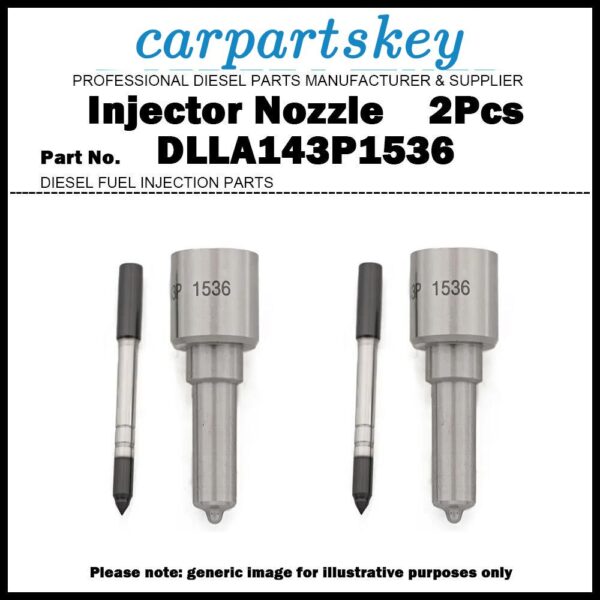 2x Fuel Injector Nozzle DLLA143P1536 for IVECO EuroCargo 3.9/5.9/6.7D 0445120054