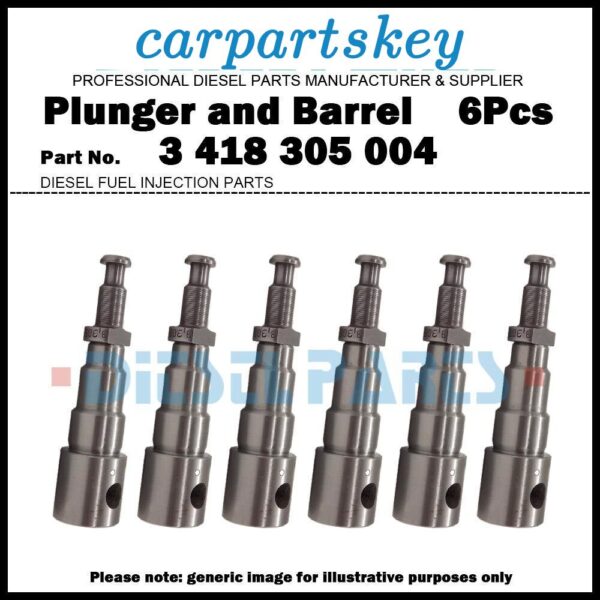 6x Pump Element Plunger and Barrel Assembly 3418305004 3305-004 for Agrale