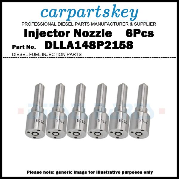6 Fuel Injector Nozzle DLLA148P2158 for MAN TGS TGX 12.4L 0445120202 51101006121