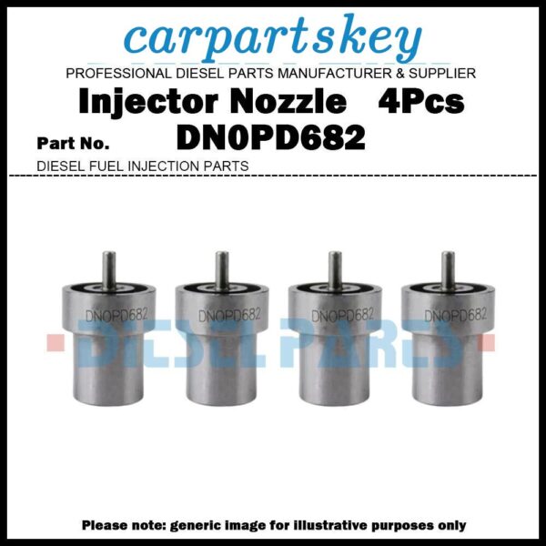 4x Fuel Injector Nozzle DN0PD682 for Mitsubishi Pajero Montero Sport L200 4M40