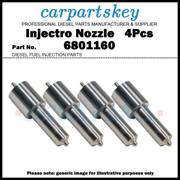 4Pcs Fuel Injector Nozzle 6801160 for Perkins P4000 P4001 P4001T 6761001 6761006