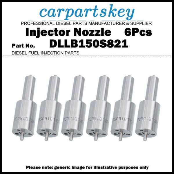 6x Injector Nozzle DLLB150S821 12152955 F278203710030 DOP150S430-4123 for FENDT