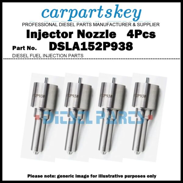 4Pcs Fuel Injector Nozzle DSLA152P938 F019121938 for BAW FENIX 1065 / FAW 1051