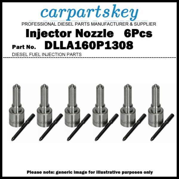 6x Fuel Injector Nozzle DLLA160P1308 for BMW E60 E61 530d E53 X5 3.0d 0445110216