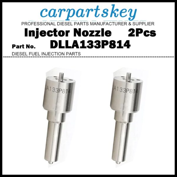 2Pcs Injector Nozzle DLLA133P814 for John Deere 4045T 6068T RE507860 095000-5050