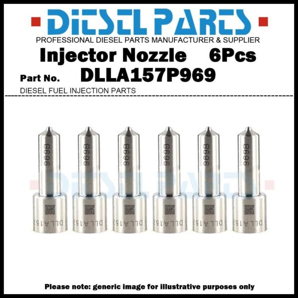 6pcs Injector Nozzle DLLA157P969 for Mitsubishi Fuso 6M60T 095000-8620 ME306200