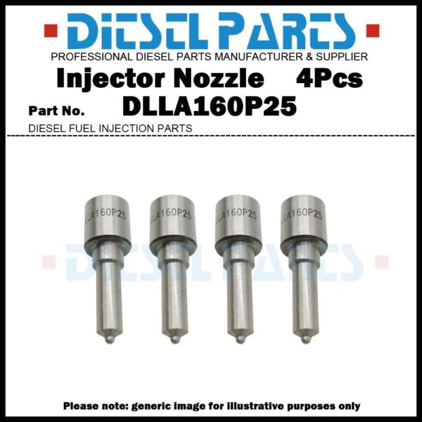 4Pcs Fuel Injector Nozzle Tips DLLA160P25 for Mitsubishi Fuso Canter 4D31 4D32