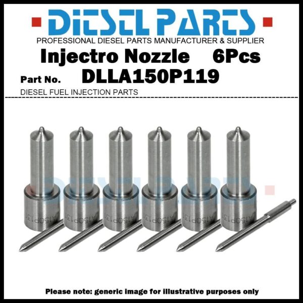 6Pcs Diesel Fuel Injector Nozzle DLLA150P119 for Volvo Penta 0432191808 848228
