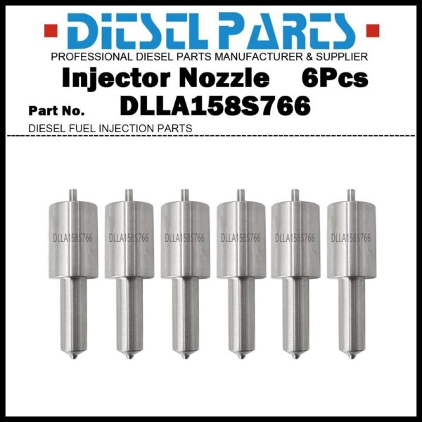 6 Injector Nozzle DLLA158S766 AR86888 for John Deere 4230 4440 4630 4640 AR85541