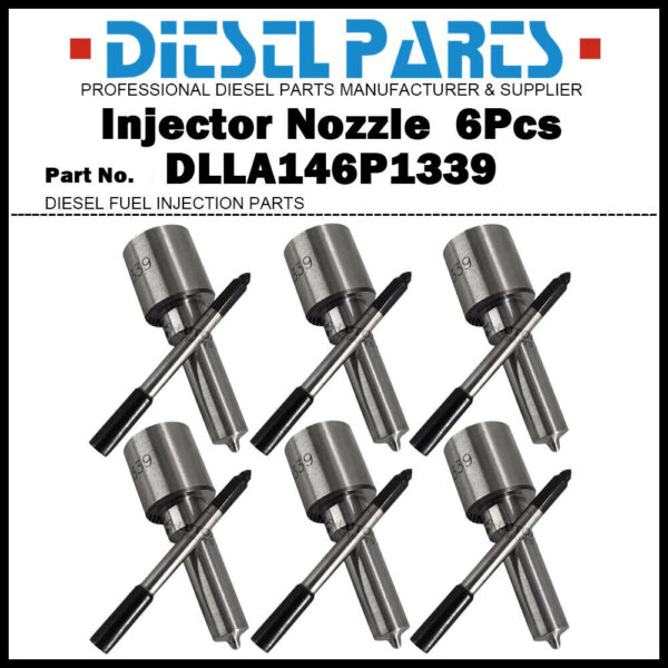 6x Fuel Injector Nozzle DLLA146P1339 for MAN TGA TGS 10.5d 0445120218 0445120030