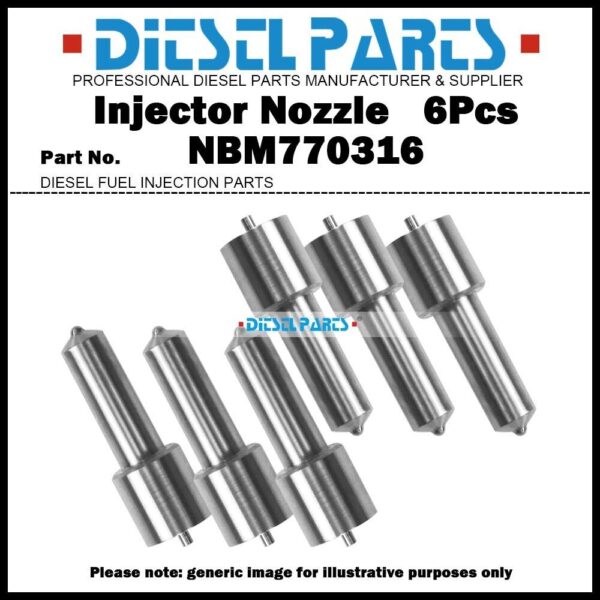 6Pcs Fuel Injector Nozzle NBM770316 114GC39P20 DLLB154X11 for MACK 315 350 Motor
