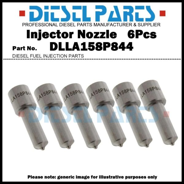 6Pcs Fuel Injector Nozzle DLLA158P844 for ISUZU 4HK1 8-97602485-4 8-97602485-6