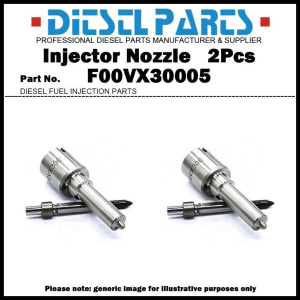 2x Injector Nozzle F00VX30005 for Audi A4 A6 A8 Q7 3.0TDI 059130277AB 0445115037