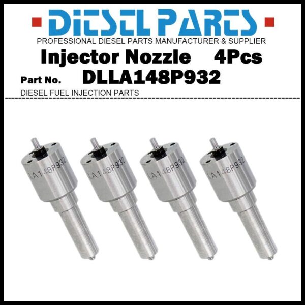 4Pcs Injector Nozzle DLLA148P932 for Nissan Navara 2.5d 095000-6240 16600-VM00A