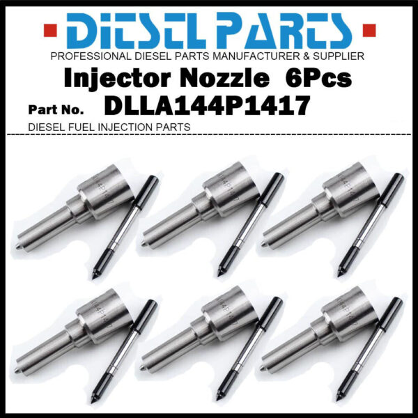 6Pcs Fuel Injector Nozzle DLLA144P1417 for MAN TGA 12.8L 0445120044 51101006049