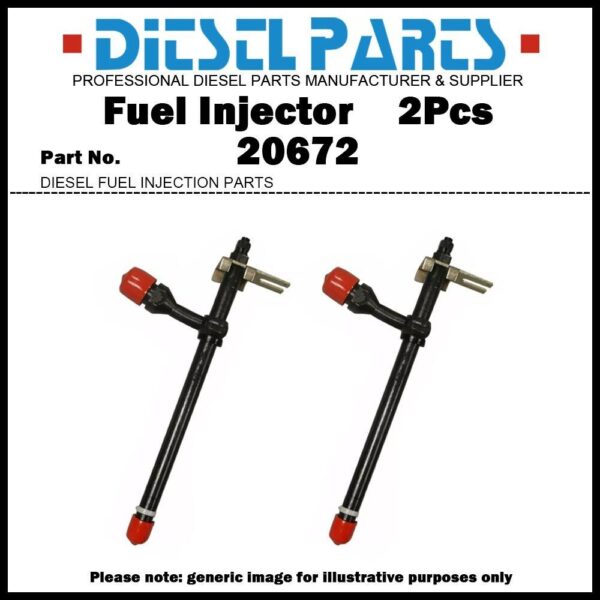 2Pcs Fuel Injector Pencil Nozzle 20672 A138323 for J.I. Case 1070 1175 1270 1370