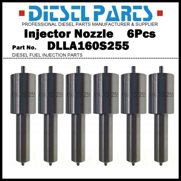 6Pcs Fuel Injector Nozzle 0433271079 DLLA160S255 247290100 for SAME Lamborghini
