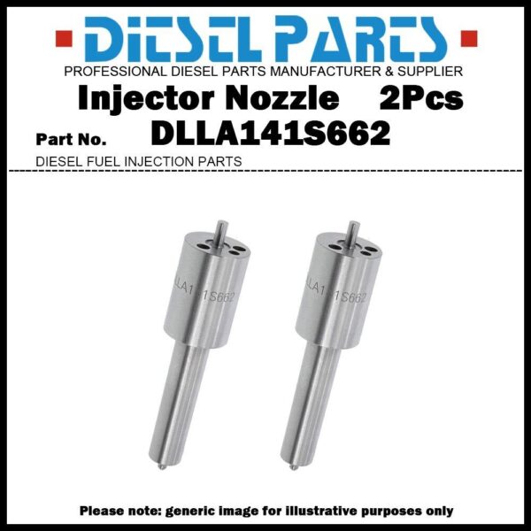 2x Fuel Injector Nozzle 0433271325 DLLA141S662 for Allis Chalmers 5040 5045 5050