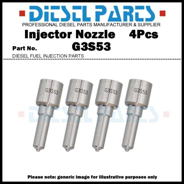 4x Fuel Injector Nozzle G3S53 for Foton Gaz Maz Cummins ISF 3.8 5296723 5274954