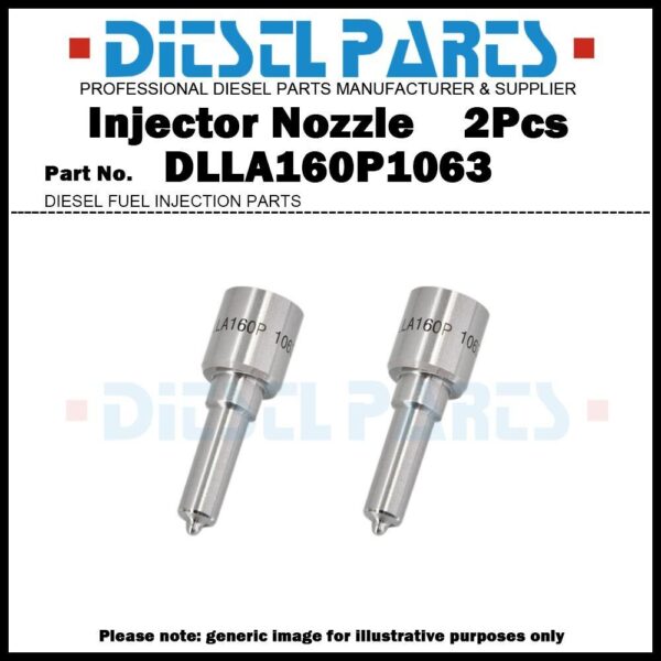 2Pcs Injector Nozzle DLLA160P1063 for BMW E46 320D 330D E60 530D E65 730D X5 E53