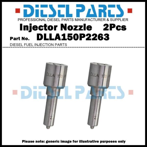 2x Injector Nozzle DLLA150P2263 for Doosan DL06KB DL220 0445120295 400903-00036
