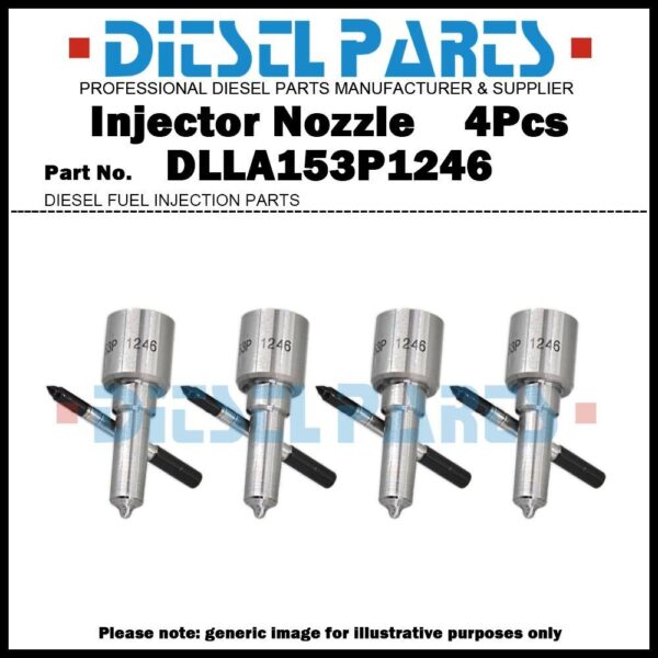 4Pcs Injector Nozzle DLLA153P1246 for Mercedes Benz W639 Viano Vito 2.0 2.2 CDI