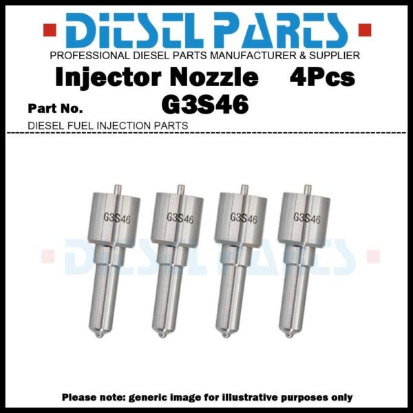 4Pcs Fuel Injector Nozzle G3S46 for Nissan Cabstar YD25 295050-0900 16600-LC10A