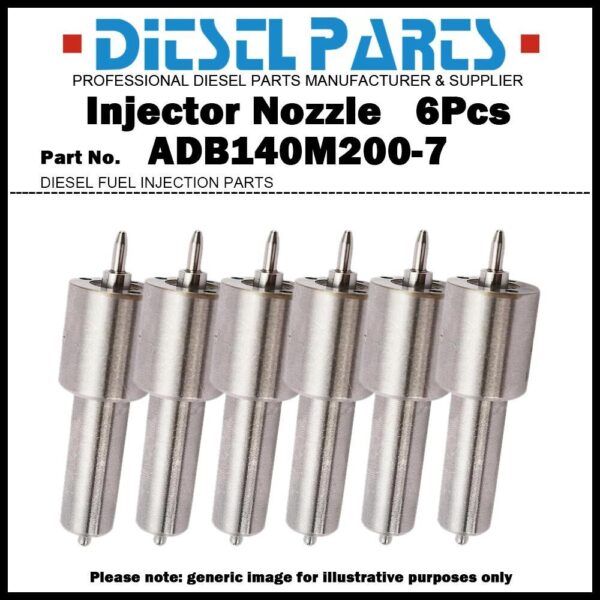 6x Fuel Injector Nozzle ADB140M200-7 NBM771209 for Leyland EO401 781270