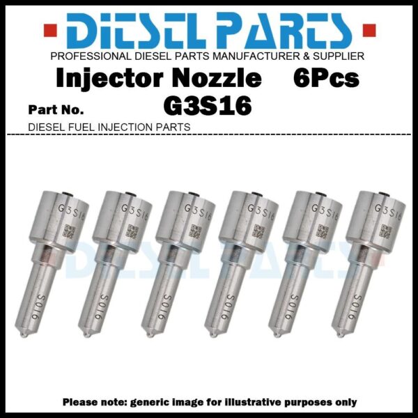 6Pcs Injector Nozzle G3S16 for Caterpillar C4.4 324E 329E 295050-0331 342-5761