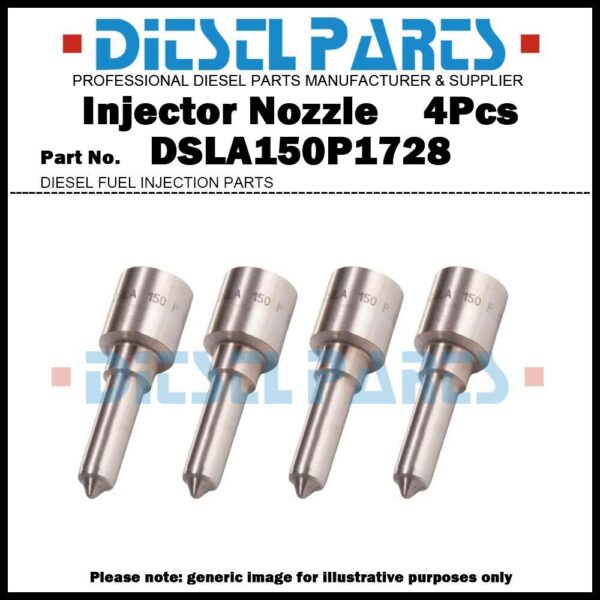 4x Fuel Injector Nozzle DSLA150P1728 for Mercedes Benz Accelo OM904 A0060178921