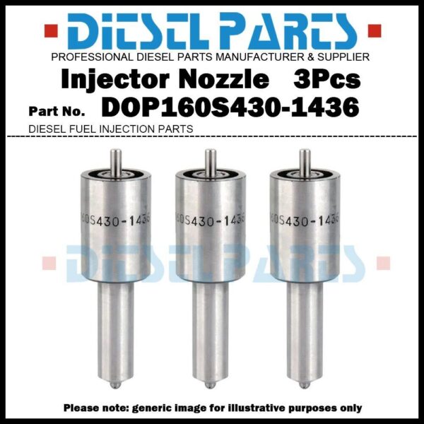 3x Injector Nozzle DOP160S430-1436 for Zetor 3320 3321 3340 3341 5011 5243 5245