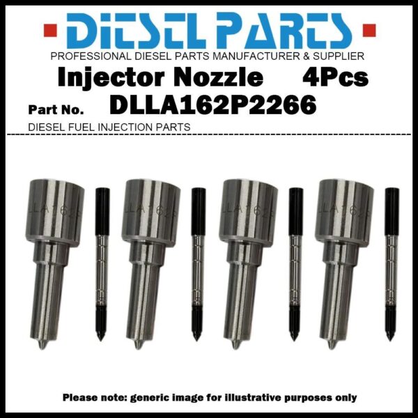 4Pcs Fuel Injector Nozzle DLLA162P2266 for Great Wall 0445110443 1100100-ED01B