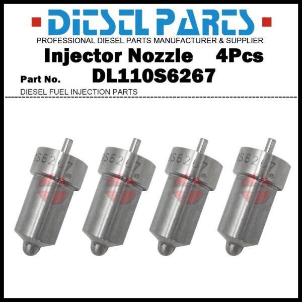4Pcs Fuel Injector Nozzle 1852160M1 DLL110S6267 for Massey Ferguson 133 135 165