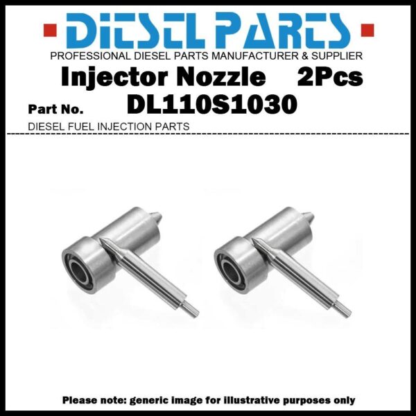 2Pcs Fuel Injector Nozzle DLL110S1030 0433250055 for Perkins 35504 MAXION 77164